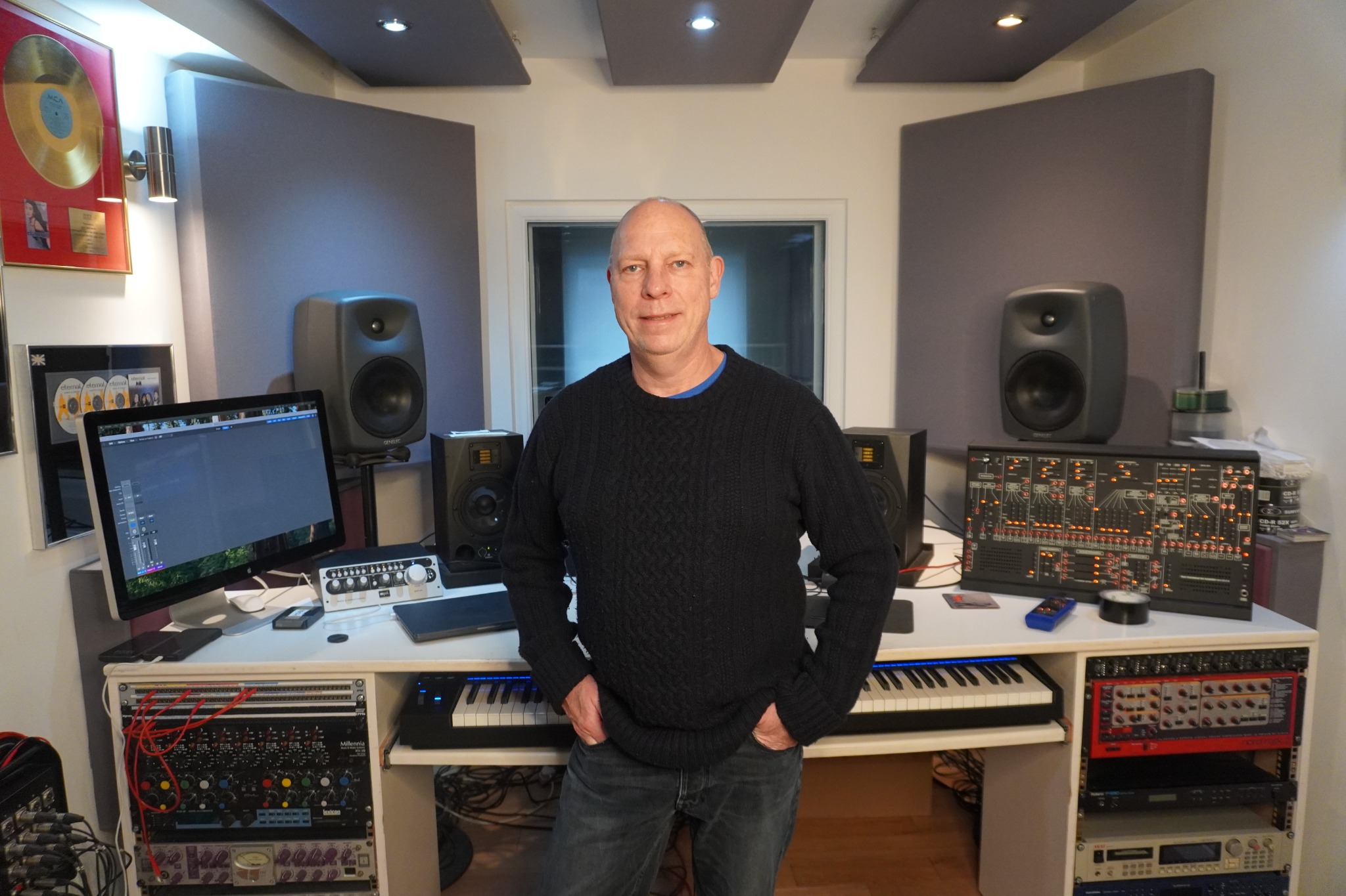 Andy Whitmore in the Greystoke Studio control room